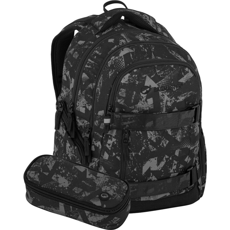 Bagmaster NOMAD 25 B študentský set – čierno-sivý 63475282