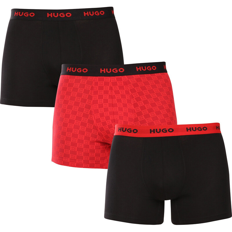 3PACK pánske boxerky HUGO viacfarebné (50532559 966) 62012417