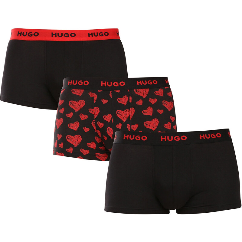 Poškodený obal - 3PACK pánske boxerky HUGO viacfarebné (50532550 964) 68456377