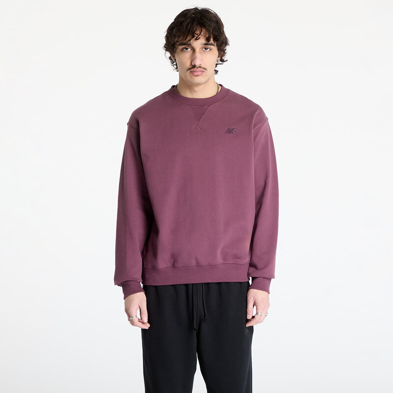 Mikina New Balance Athletics French Terry Crew Sweatshirt Violet L 62014173