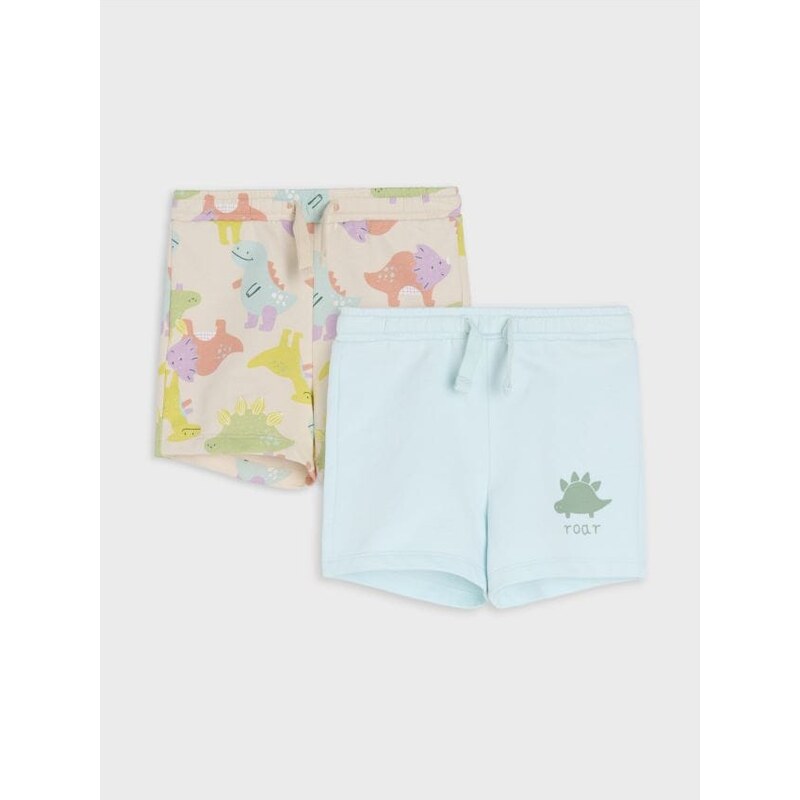 Sinsay - Súprava 2 šortiek - krémová 65742112