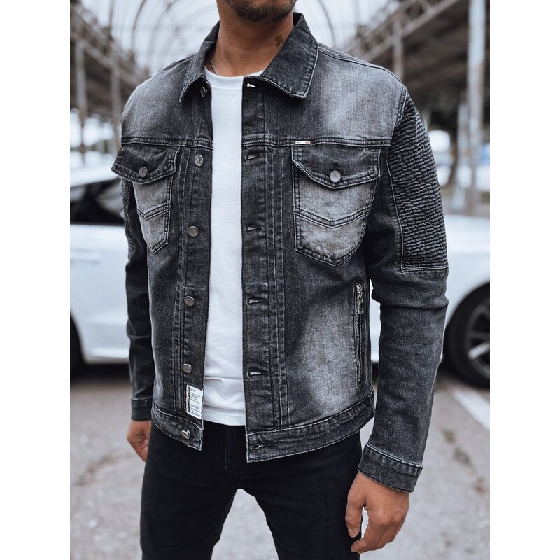 Dstreet Originálna čierna rifľová bunda 62014224