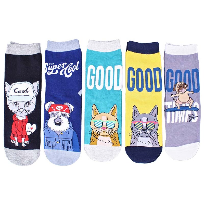 Ponožky s domácim miláčikom dámske aura.via 5párov 60506249