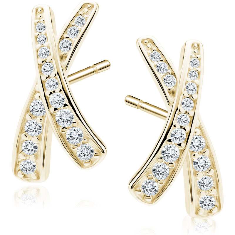 Olivie Stříbrné náušnice X GOLD 9424 64818310