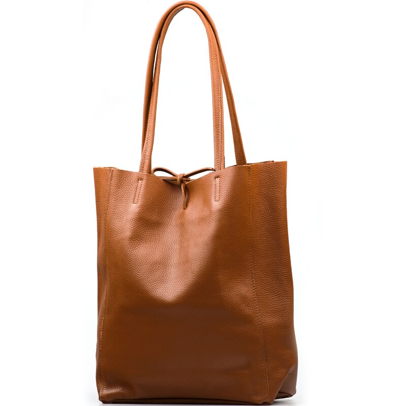 Blaire Kožená shopper kabelka Solange koňakovo hnedá 64988013