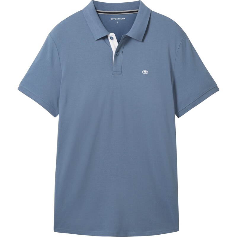 TOM TAILOR Tričko dymovo modrá / biela 62023908