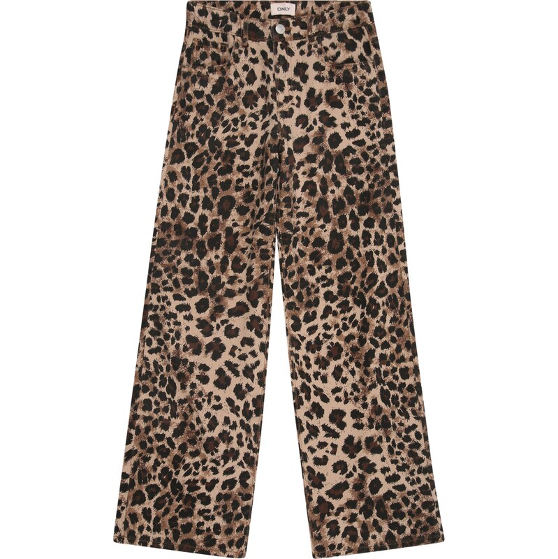 ONLY GIRLS Nohavice KOGGianna-Madison hnedá / tmavošedá / čierna 62025574