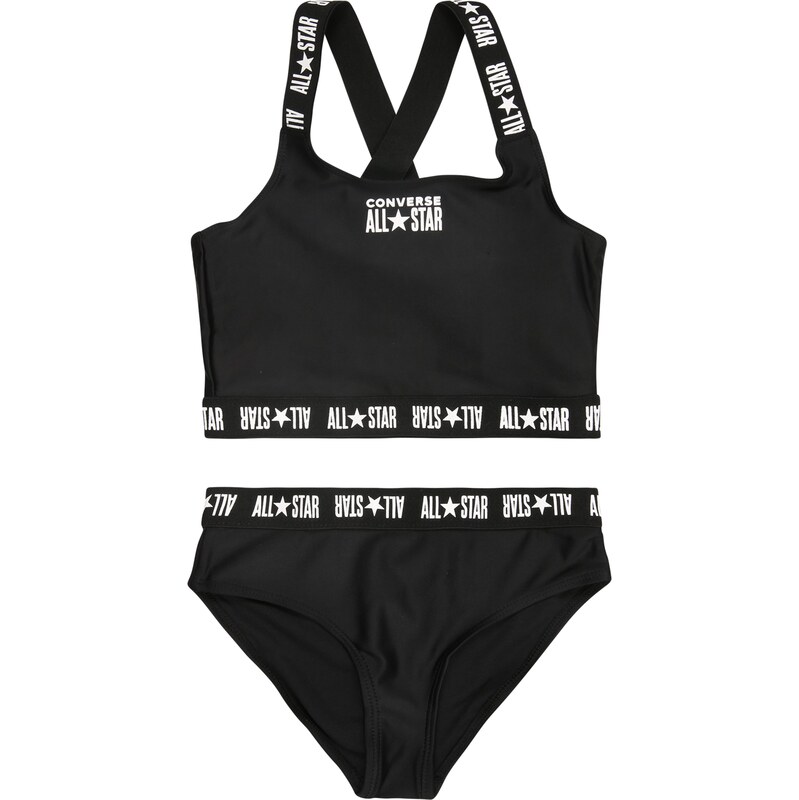 CONVERSE Bikiny čierna / biela 62025599
