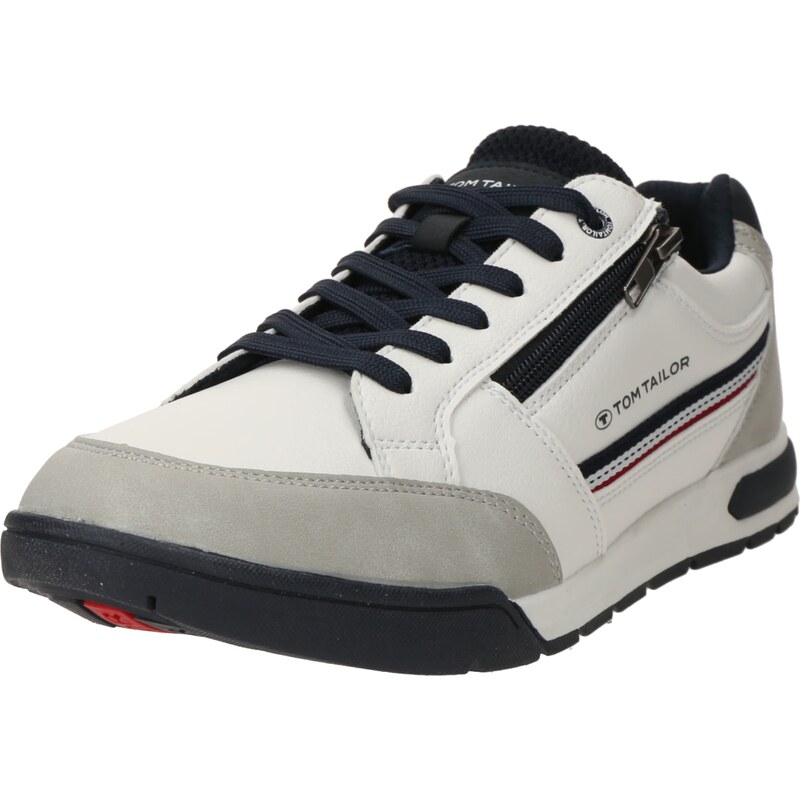 TOM TAILOR Nízke tenisky svetlosivá / čierna / biela 62025698