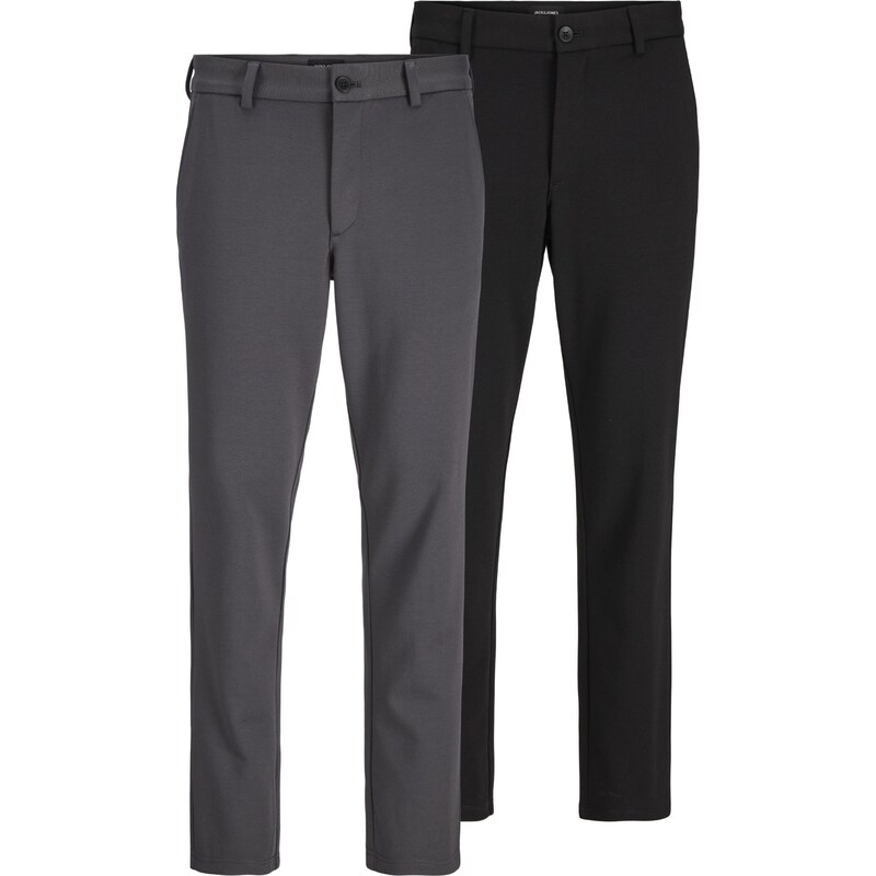 JACK & JONES Chino nohavice antracitová / čierna 62024286