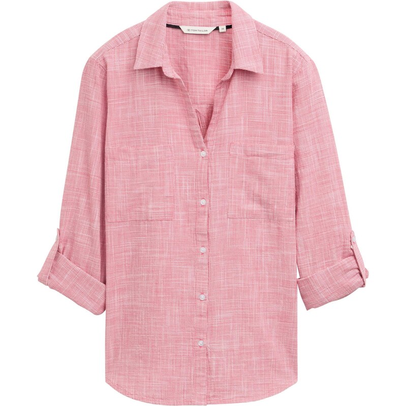 TOM TAILOR Blúzka melónová / biela 62133867