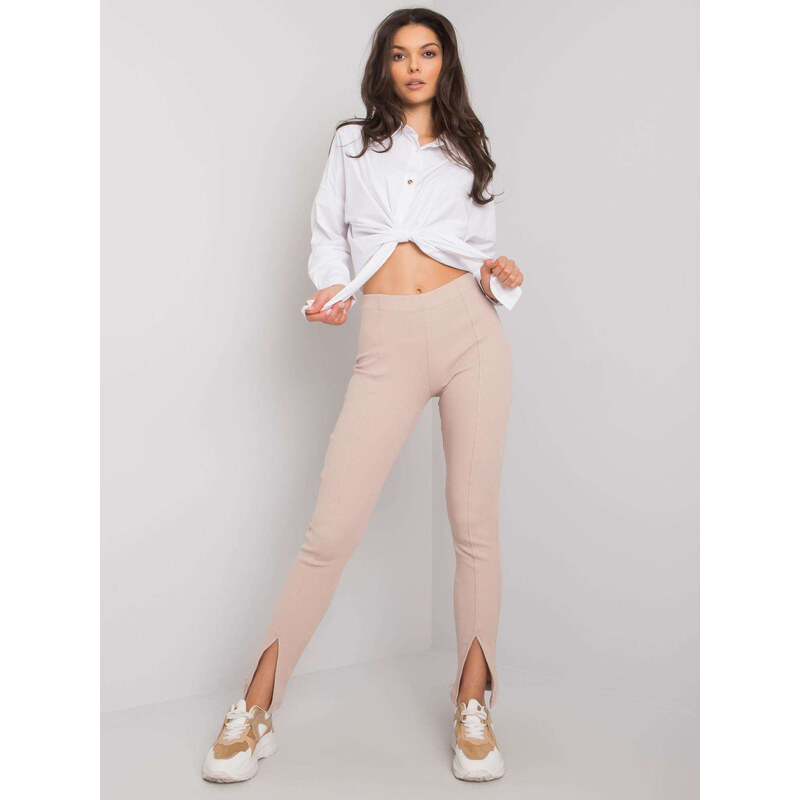 Dámske legíny RV-SP-7360.41X Light beige - RUE PARIS 62023590