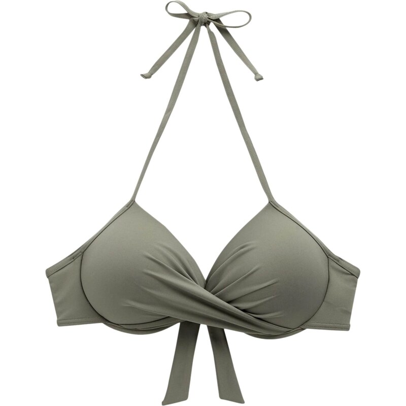 Next Bikinový top kaki 63038242