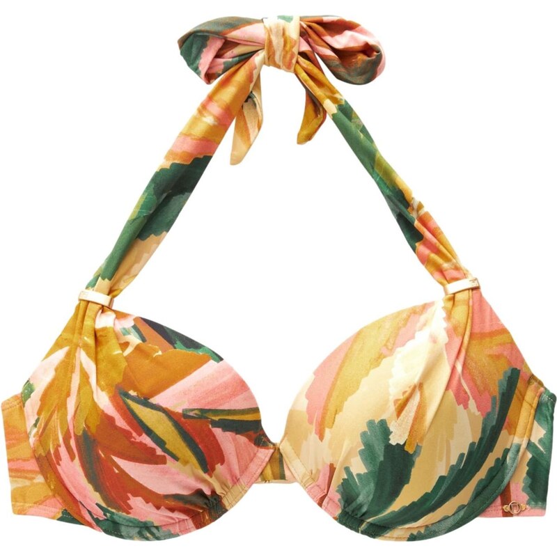 Next Bikinový top horčicová / smaragdová / koralová / ružová 63038250