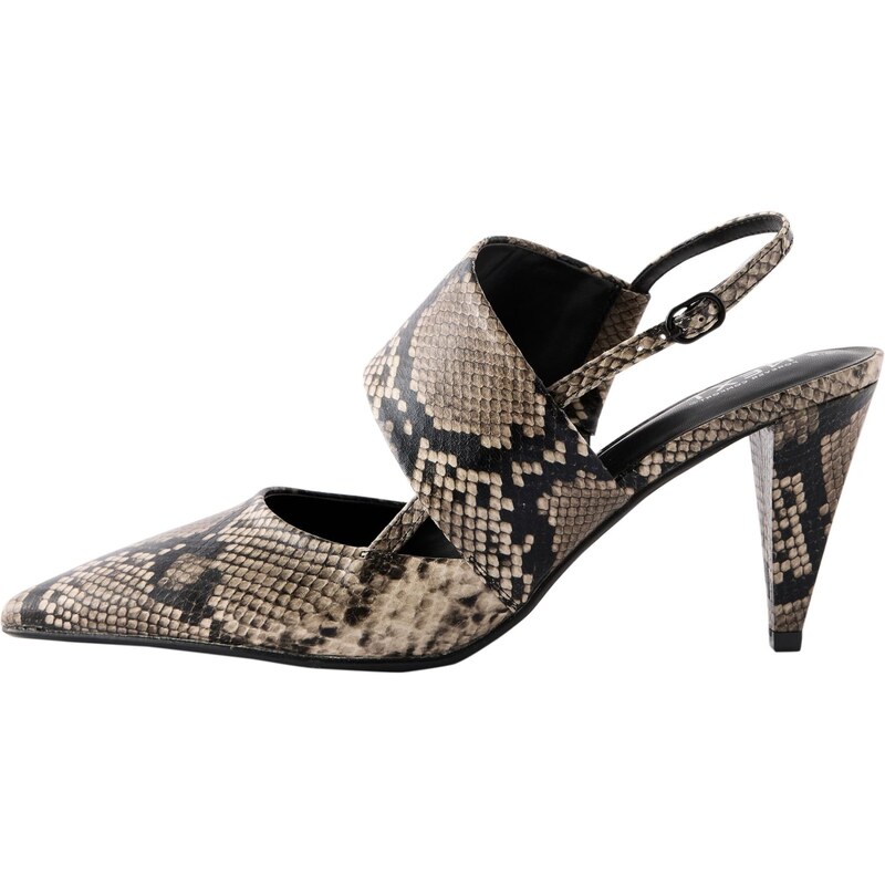 Next Lodičky s otvorenou pätou Forever Comfort tmelová / tmavobéžová / 62240530