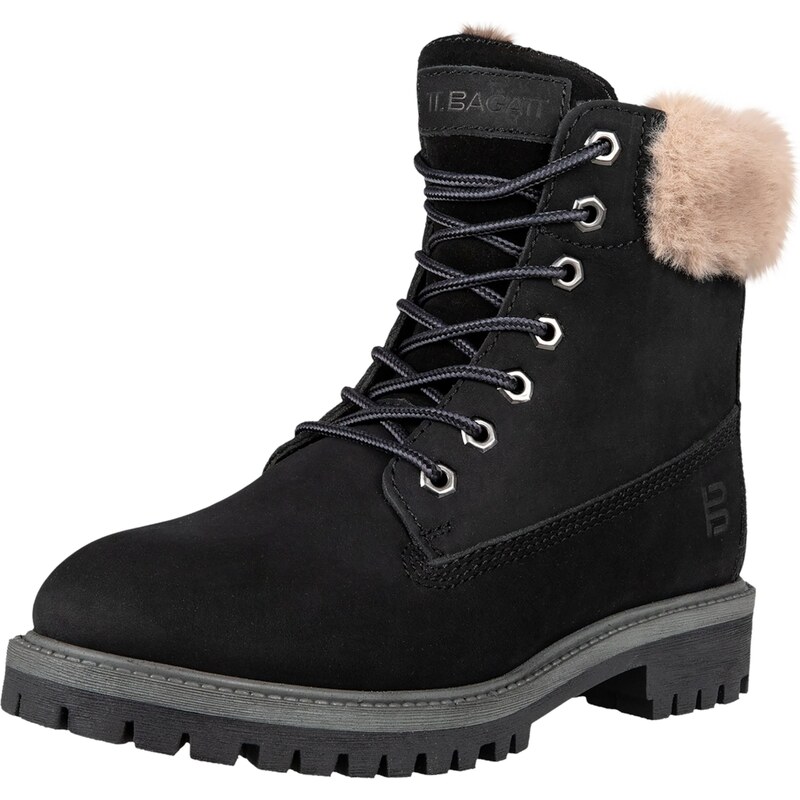 TT. BAGATT Šnurovacie čižmy krémová / čierna 62024231