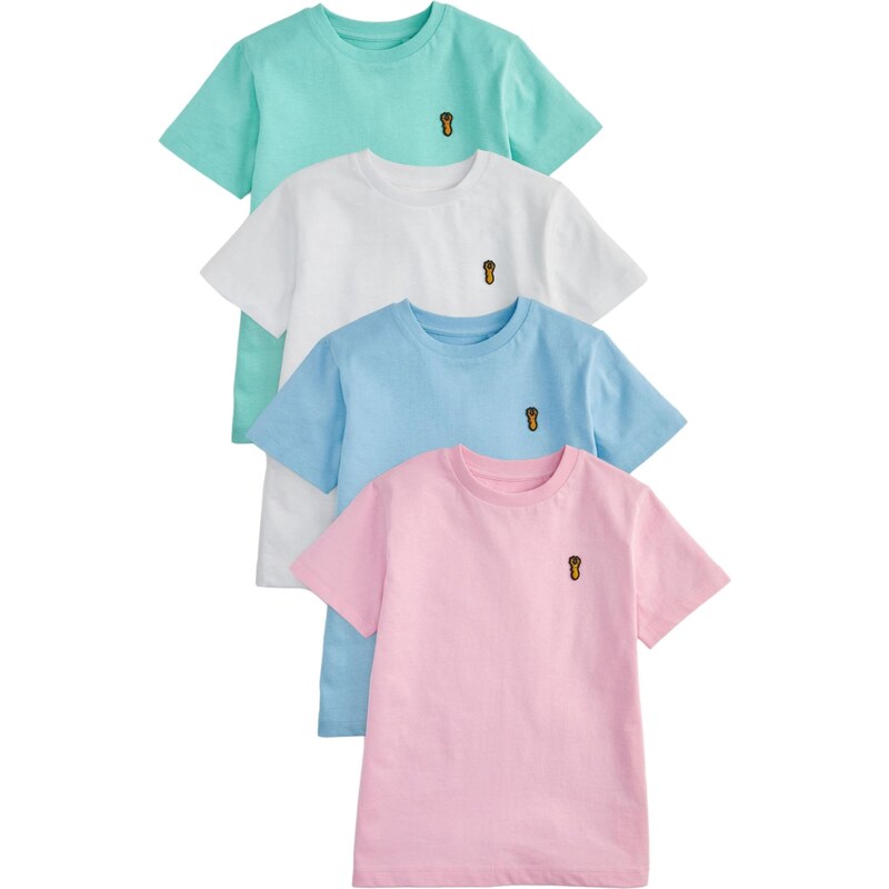 Next Tričko nebesky modrá / svetlozelená / ružová / biela 62111280