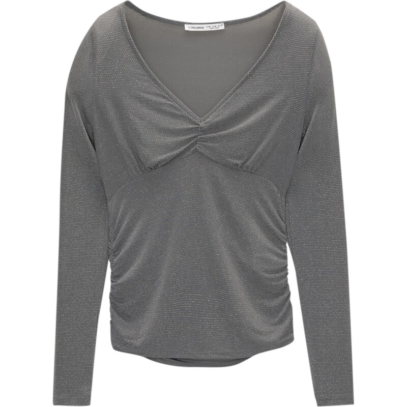 Pull&Bear Tričko dymovo modrá 62392200