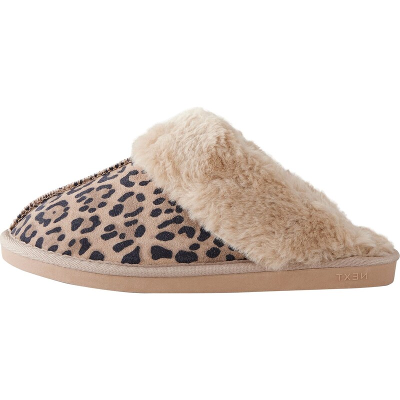 Next Papuče tmavohnedá / čierna 62111312