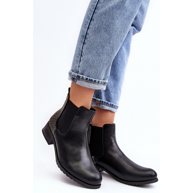 Inello Dámske členkové topánky M679 model 190203 Black - ERYNN 62032283