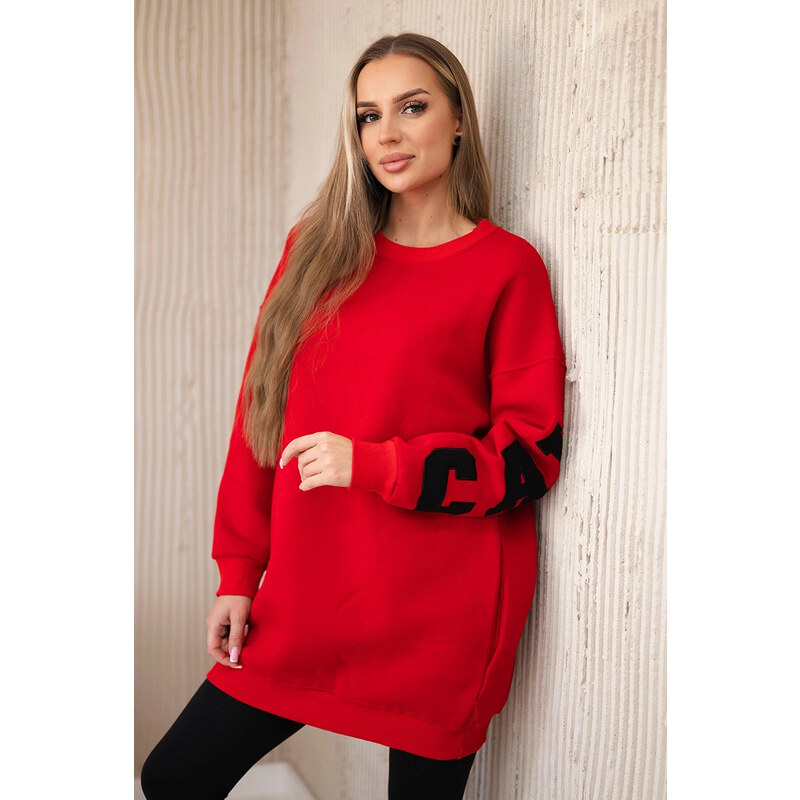 Izolovaná mikina 26557 California červená - Kesi 62032293