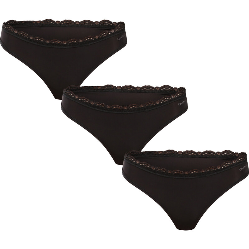 3PACK dámske tangá Calvin Klein čierná (QD5300-UB1) 62028717