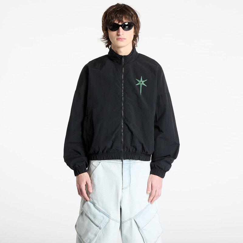 Bunda Marcelo Burlon County Goth Nylon Track Jacket Black M 62039240