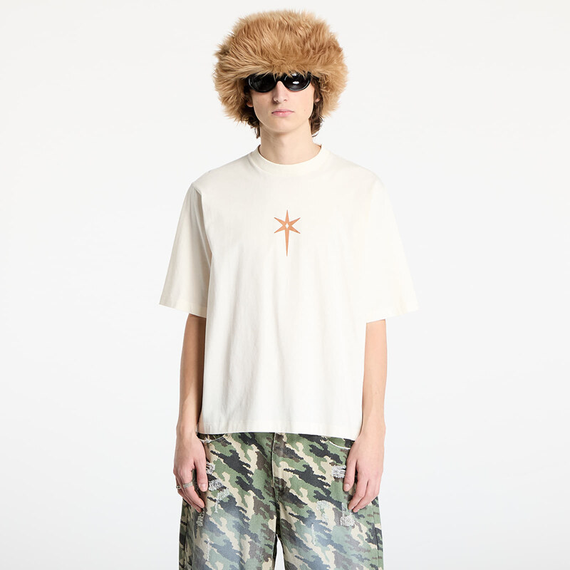 Tričko Marcelo Burlon County Goth Boxy T-Shirt Ecru Brown L 62039244