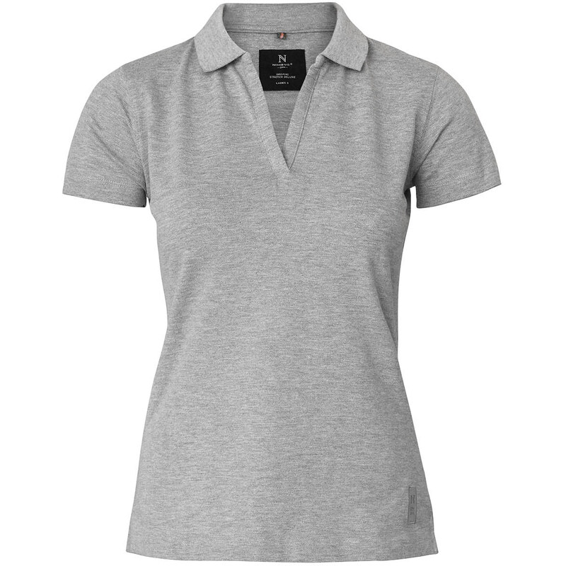 Bavlnená strečová polokošeľa s výstrihom do V pre ženy Harvard Nimbus 62679199