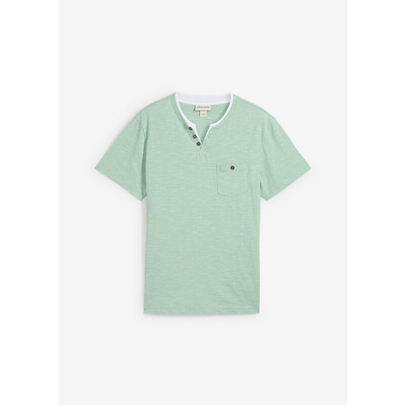 bonprix Tričko 2 v 1, krátky rukáv, farba zelená 49455459