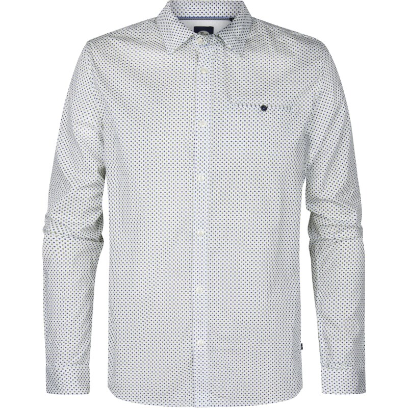 Petrol Industries Košeľa námornícka modrá / zelená / biela 62044749