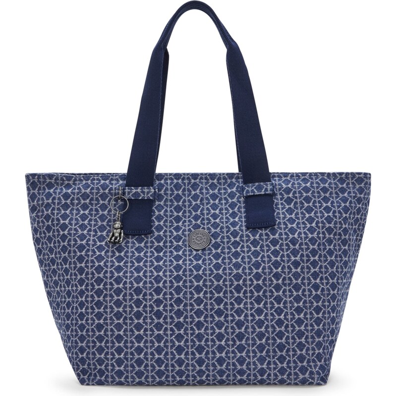 KIPLING Shopper Raaja námornícka modrá / šedobiela 62529995