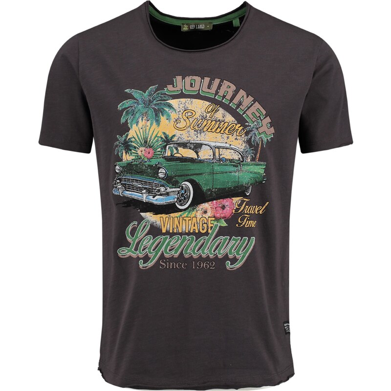 Key Largo Tričko Journey žltá / antracitová / zelená / tmavoružová 62044880