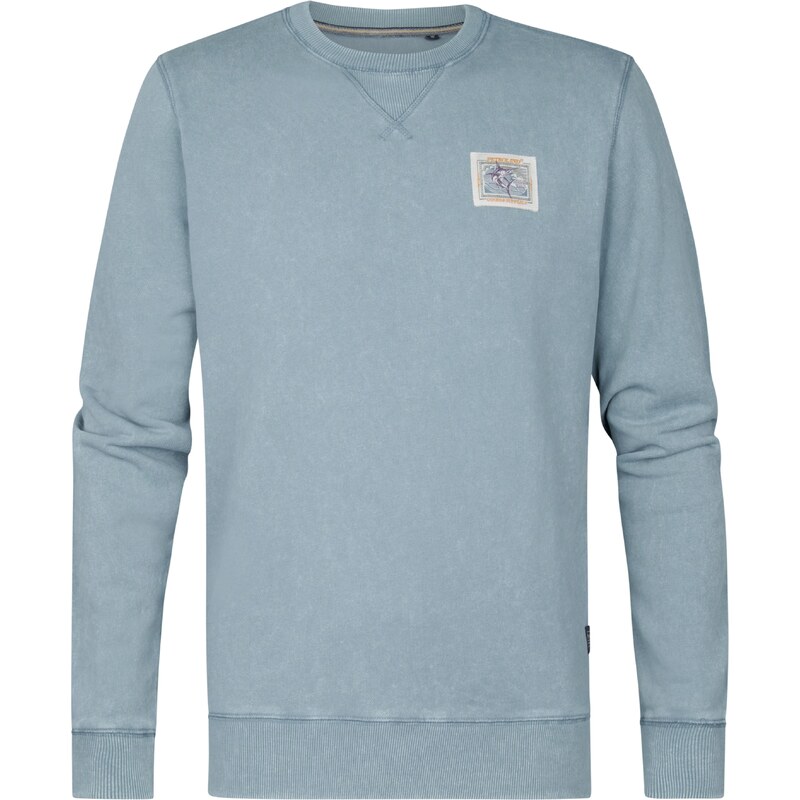 Petrol Industries Mikina Gulfstream dymovo modrá / biela 62044741