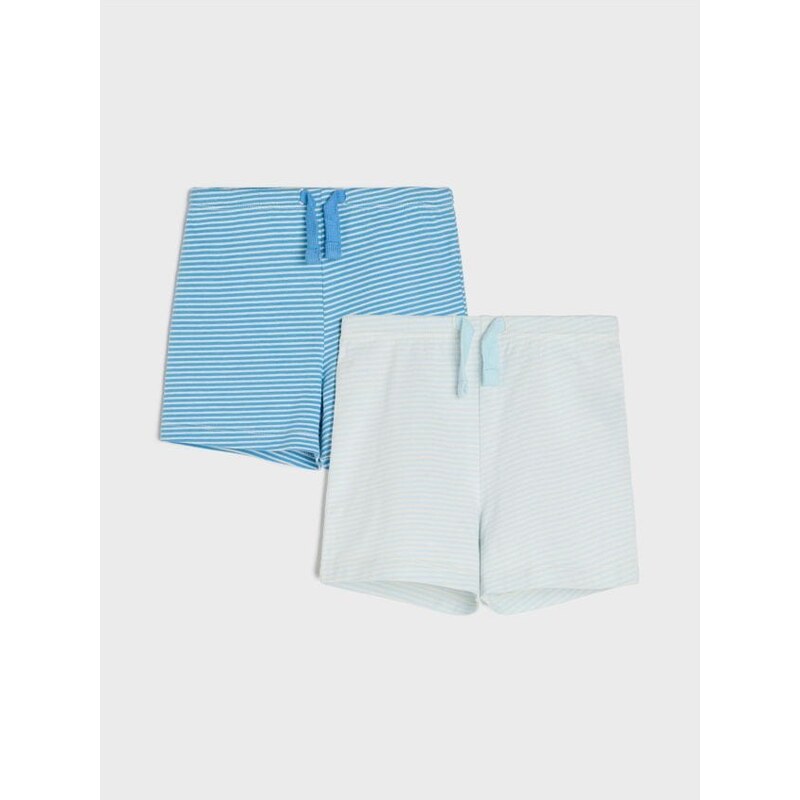 Sinsay - Súprava 2 šortiek - modrá 65759347
