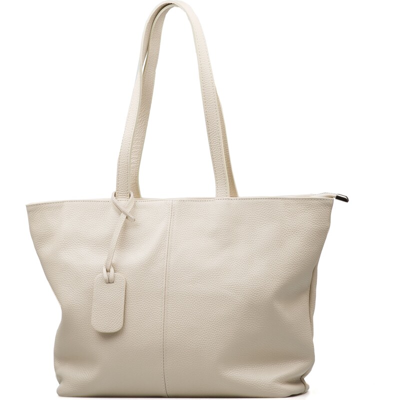 Blaire Kožená kabelka Lidia béžová 64987753