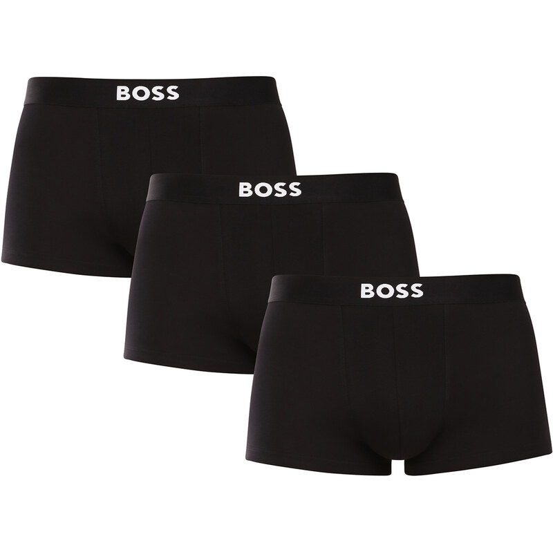 3PACK pánske boxerky BOSS čierné (50544263 001) 62050307