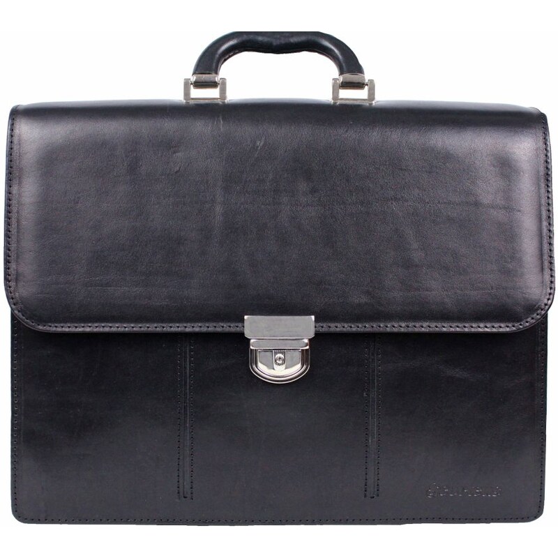 Scorteus Kožená aktovka SC DOKK čierna 35335654