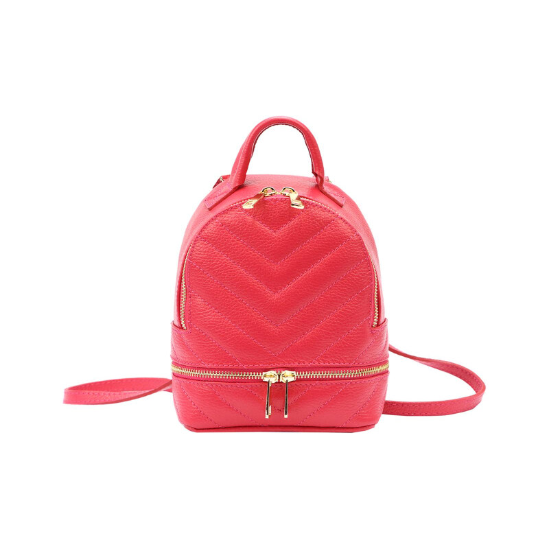 Dámsky kožený batoh Luka červený (KZ51073) 3,5l 62178665
