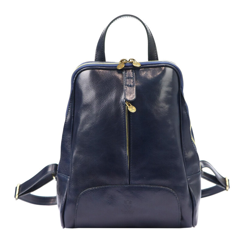 Dámsky kožený batoh Florence modrý (KZ46645) 10l 62178679