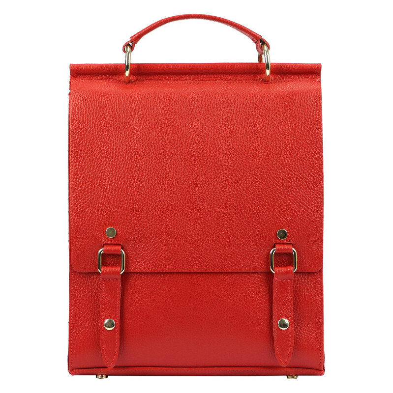 Dámsky kožený batoh Luka červený (KZ40622) 8l 62178714
