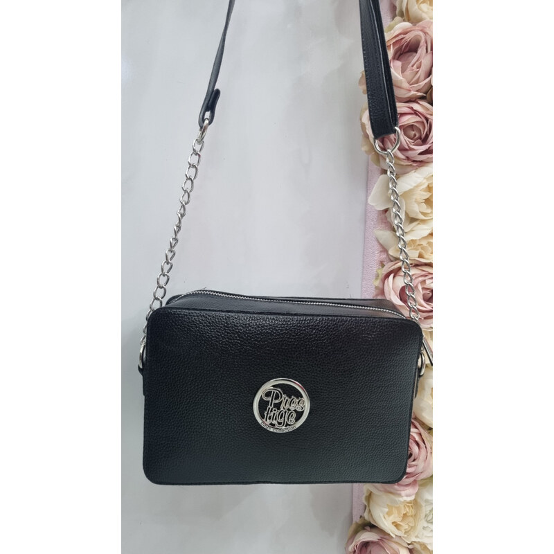 E-shop Katrins Fashion Štýlová čierna Crossbody kabelka Prestige