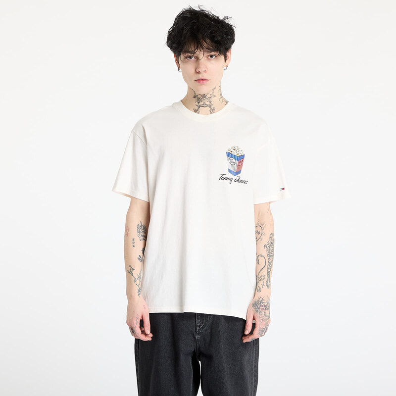 Tommy Hilfiger Tričko Tommy Jeans Relaxed Novelty 2 Tee White L 62054605