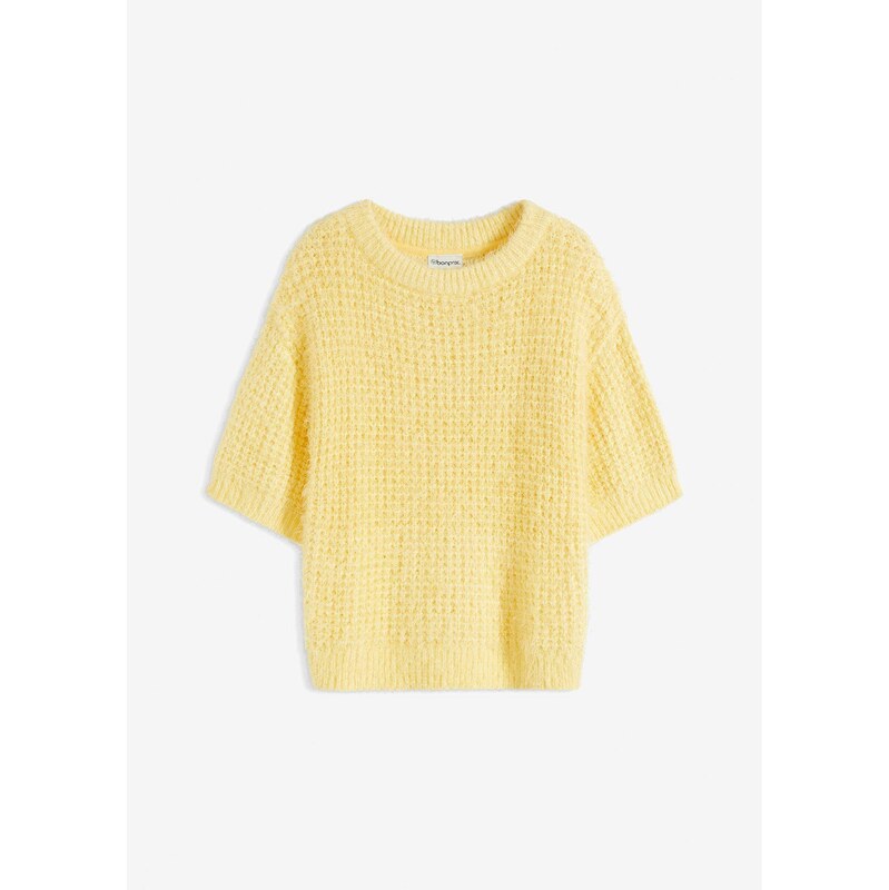 bonprix Pulóver, hrubo pletený, farba žltá 62055393