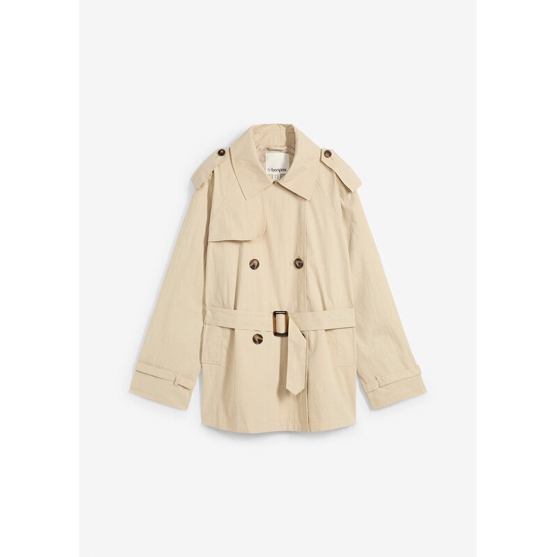 bonprix Krátky trenčkot, farba zelená 62055652