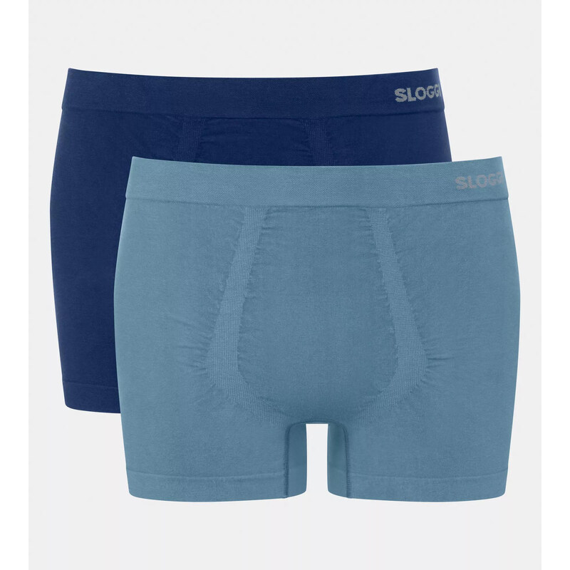Pánske boxerky GO Smooth Short C2P - UNKNOWN - modré V003 - SLOGGI 62058616