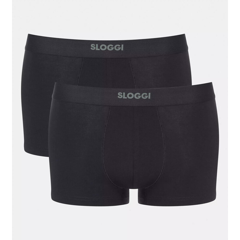 Pánske boxerky EVER Ease Hipster 2P - BLACK - black 0004 - SLOGGI 67323525