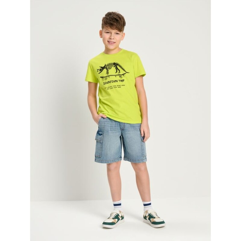 Sinsay - Cargo kraťasy - modrá 65761083