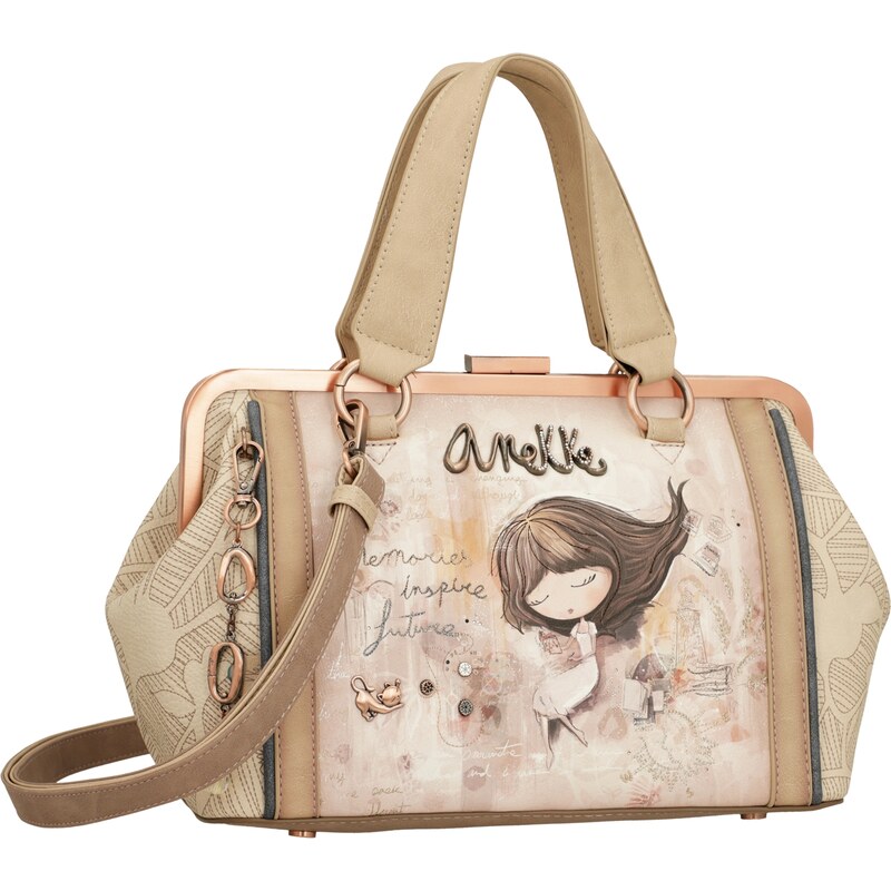 Kabelka s kovovým rámom a popruhom Anekke Memories 62067037