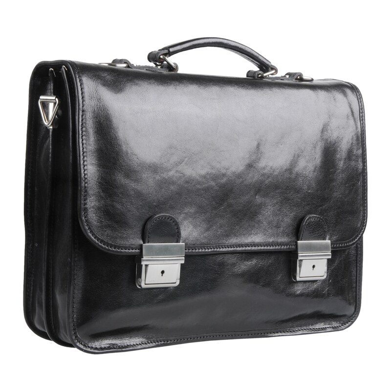 Kožená aktovka Furseo Nero čierna NovaKabelka.sk 854467